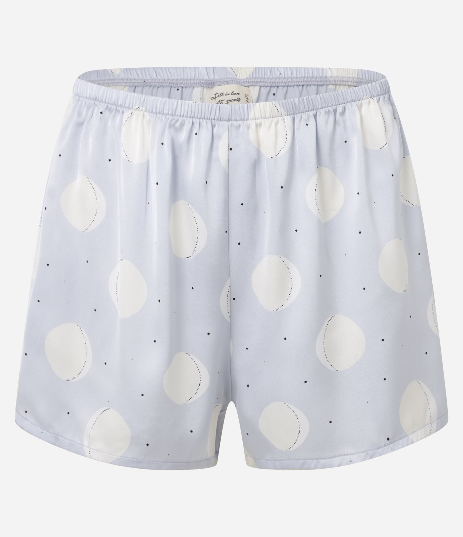 Pijama Short Doll de Alcinha em Cetim com Estampa de Lua Azul 7