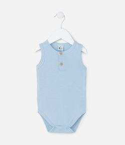 Body Infantil com Textura Waffle - Tam 0 a 18 meses