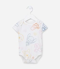 Body Infantil com Estampa Ursinho Pooh - Tam RN a 18 meses