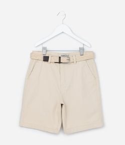Bermuda Infantil com Cinto Trançado - Tam 05 a 14 Anos