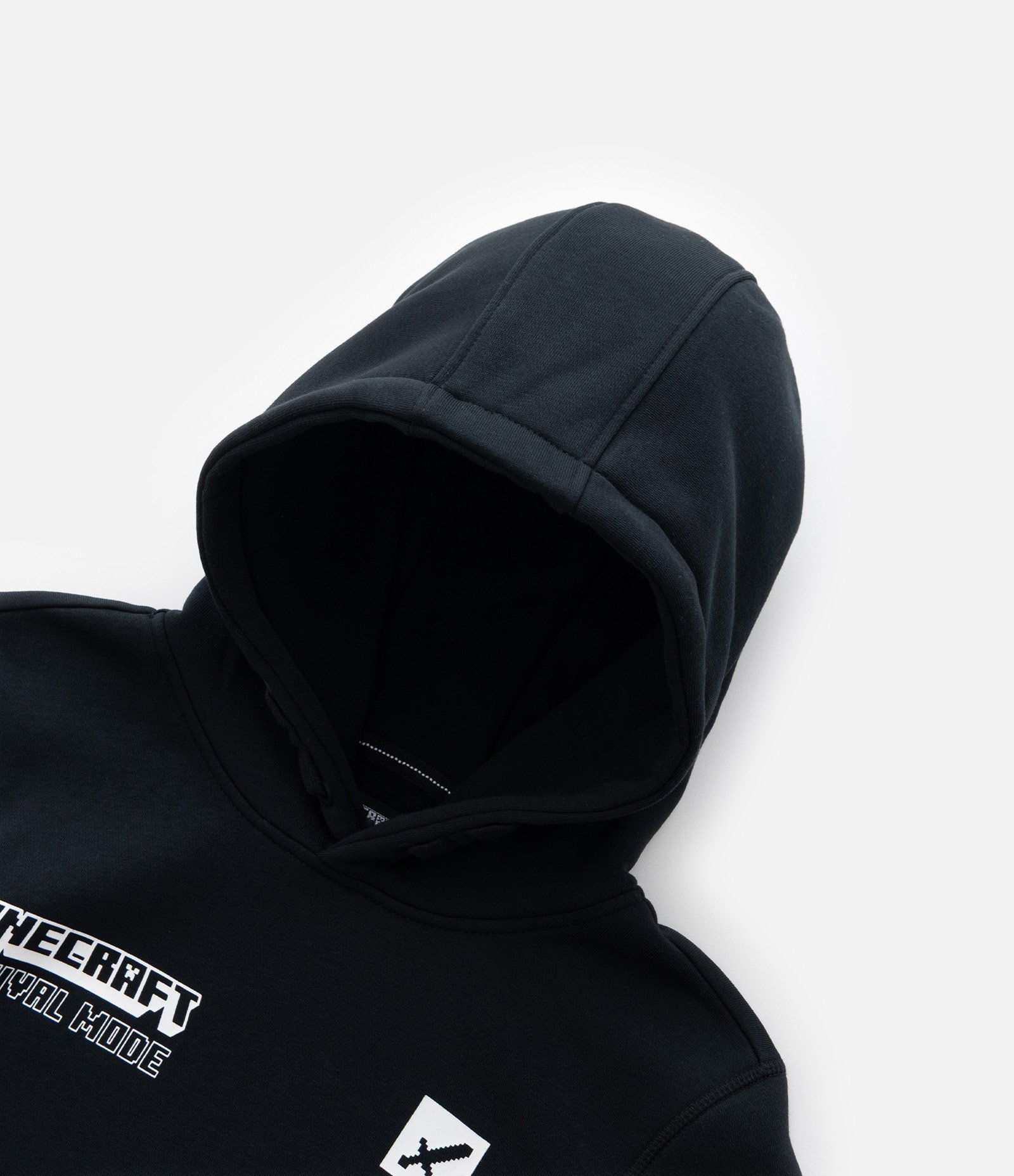 Casaco Infantil com Estampa Frente e Costas Minecraft - Tam 5 a 14 Anos Preto 7