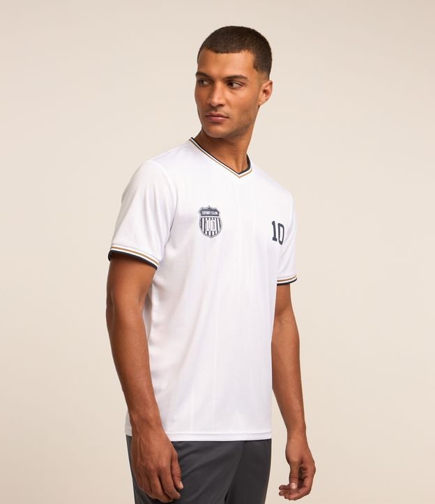 Camiseta Esportiva em Tecnologia Dry de Futebol com Estampa de Sport Club