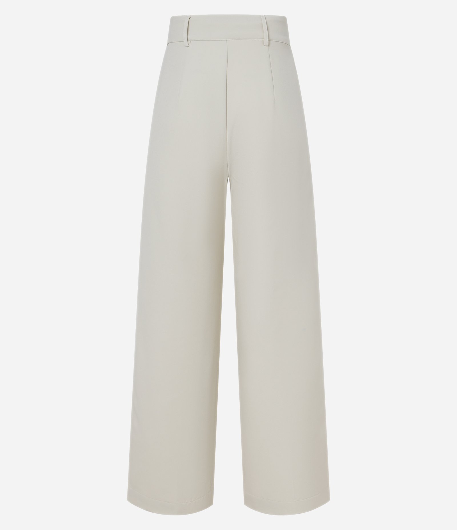 Calça Wide Leg Alfaiatada com Bolsos Faca e Pregas Off White 6