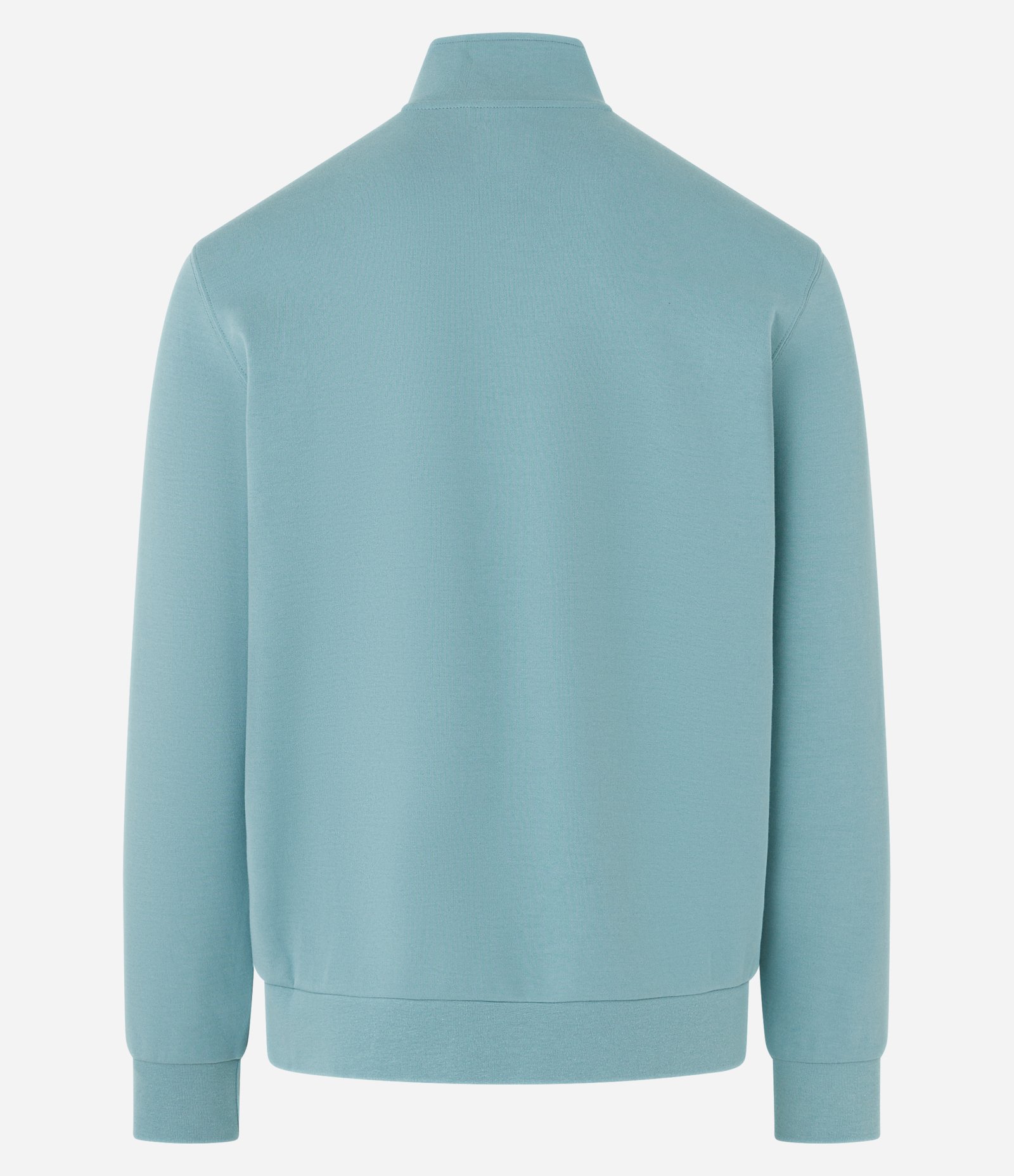 Blusão Esportivo Duplo em Algodão com Gola Alta Verde 6