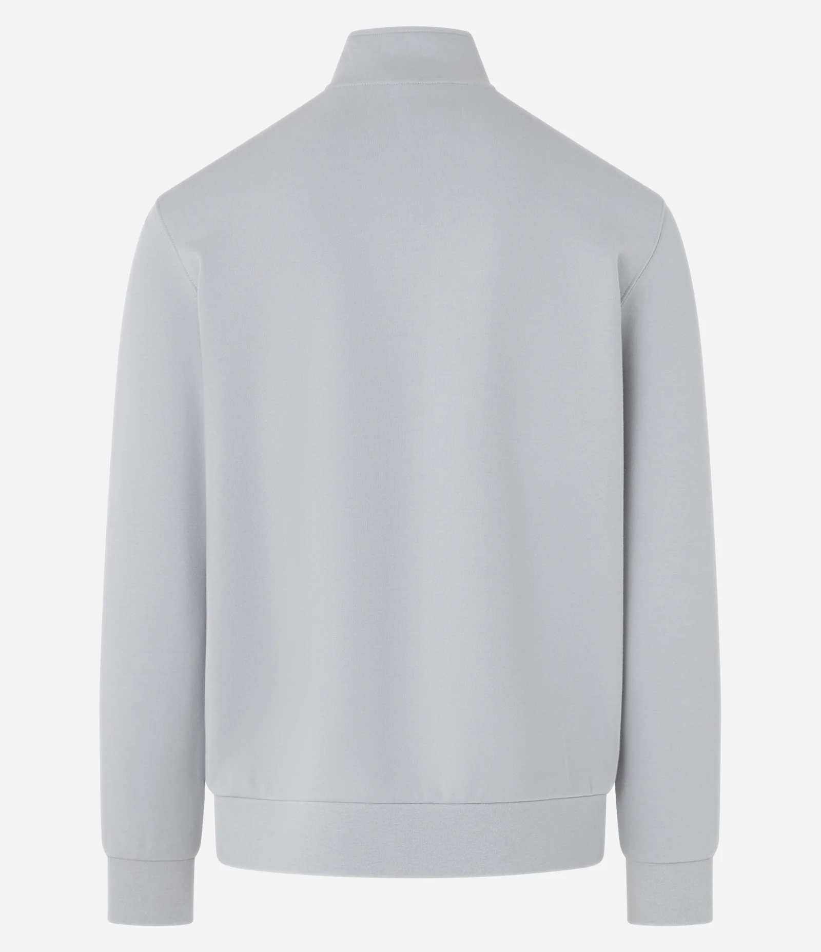 Blusão Esportivo Duplo em Algodão com Gola Alta Cinza 6