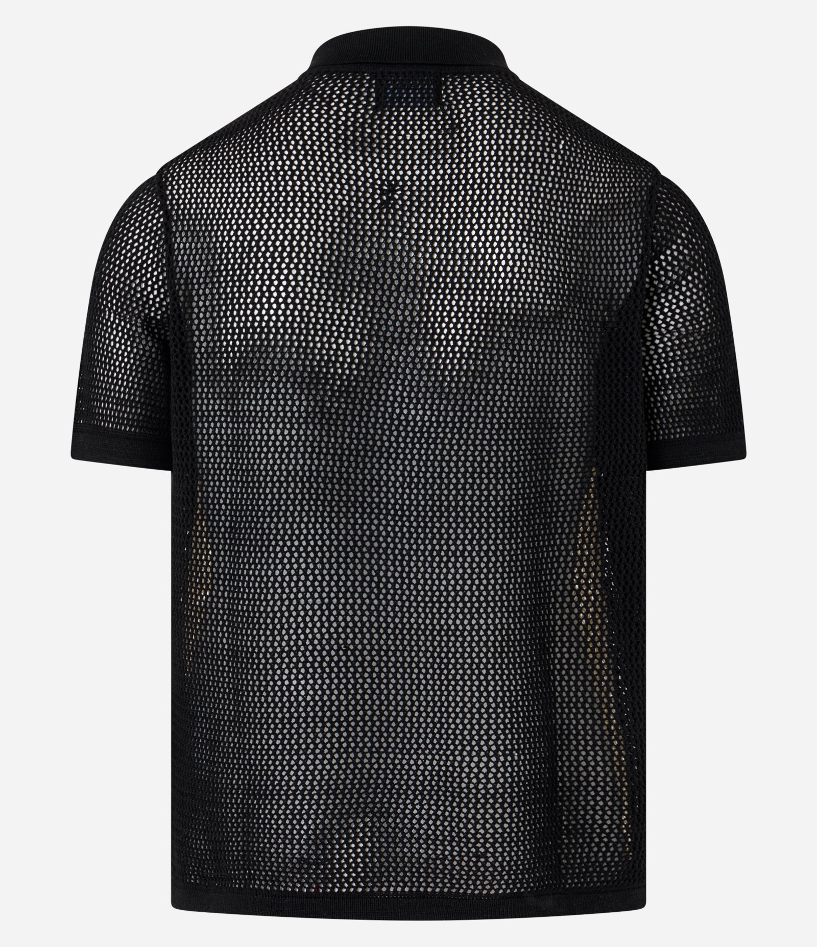 Camisa Comfort com Efeito Tricô Listrada Branco/Preto 3