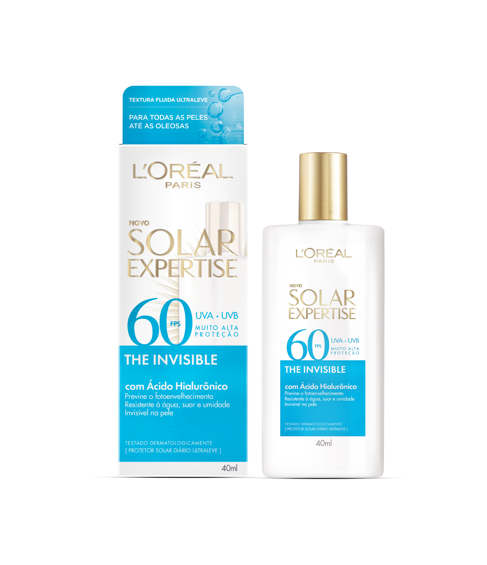 Protetor Solar Facial L'Oréal Paris Expertise Fluído Sem Cor 40ML 1