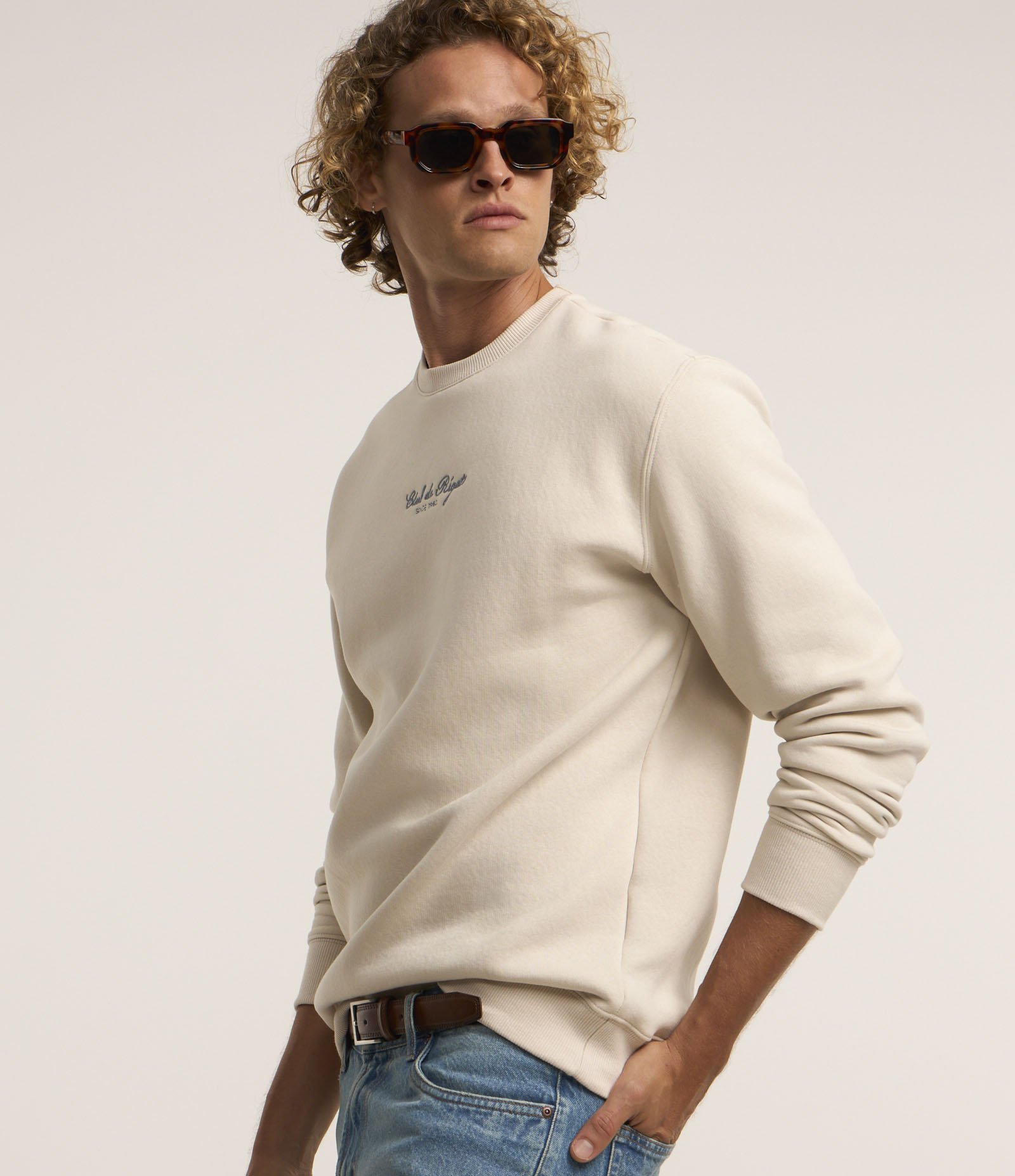 Blusão em Algodão com Estampa Bordada Lettering Cinza 5