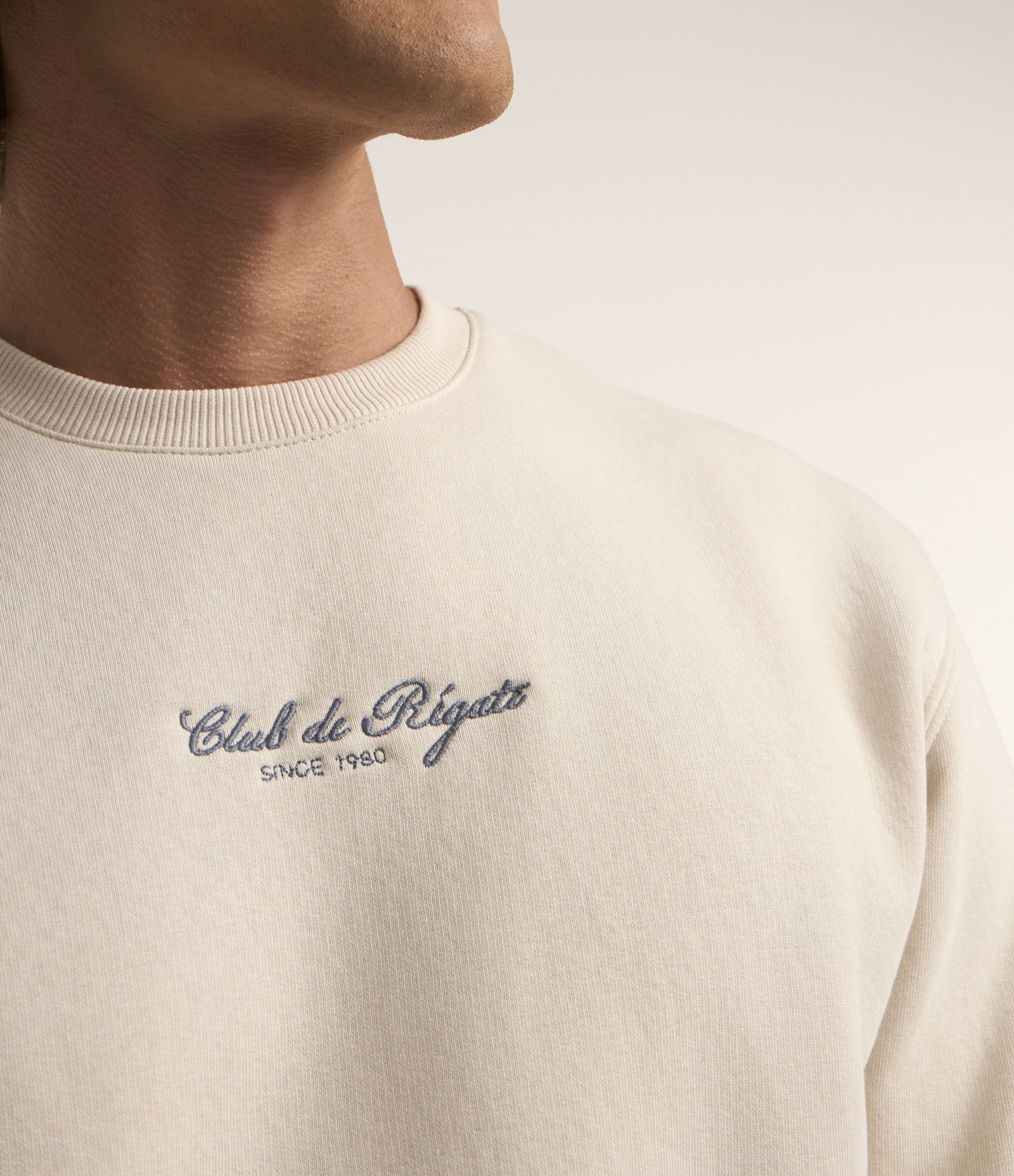 Blusão em Algodão com Estampa Bordada Lettering Cinza 6