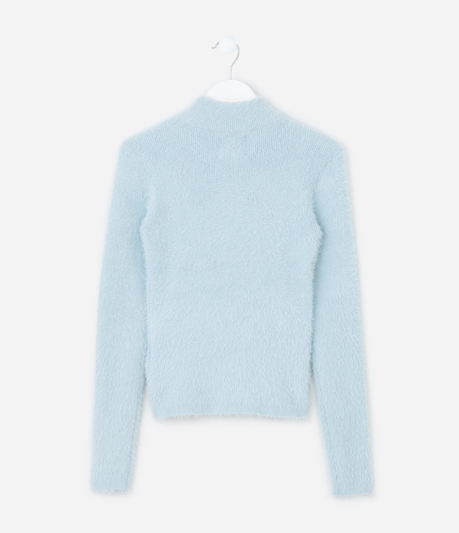 Suéter Infantil em Tricô com Pelinhos - Tam 5 a 14 Anos 2