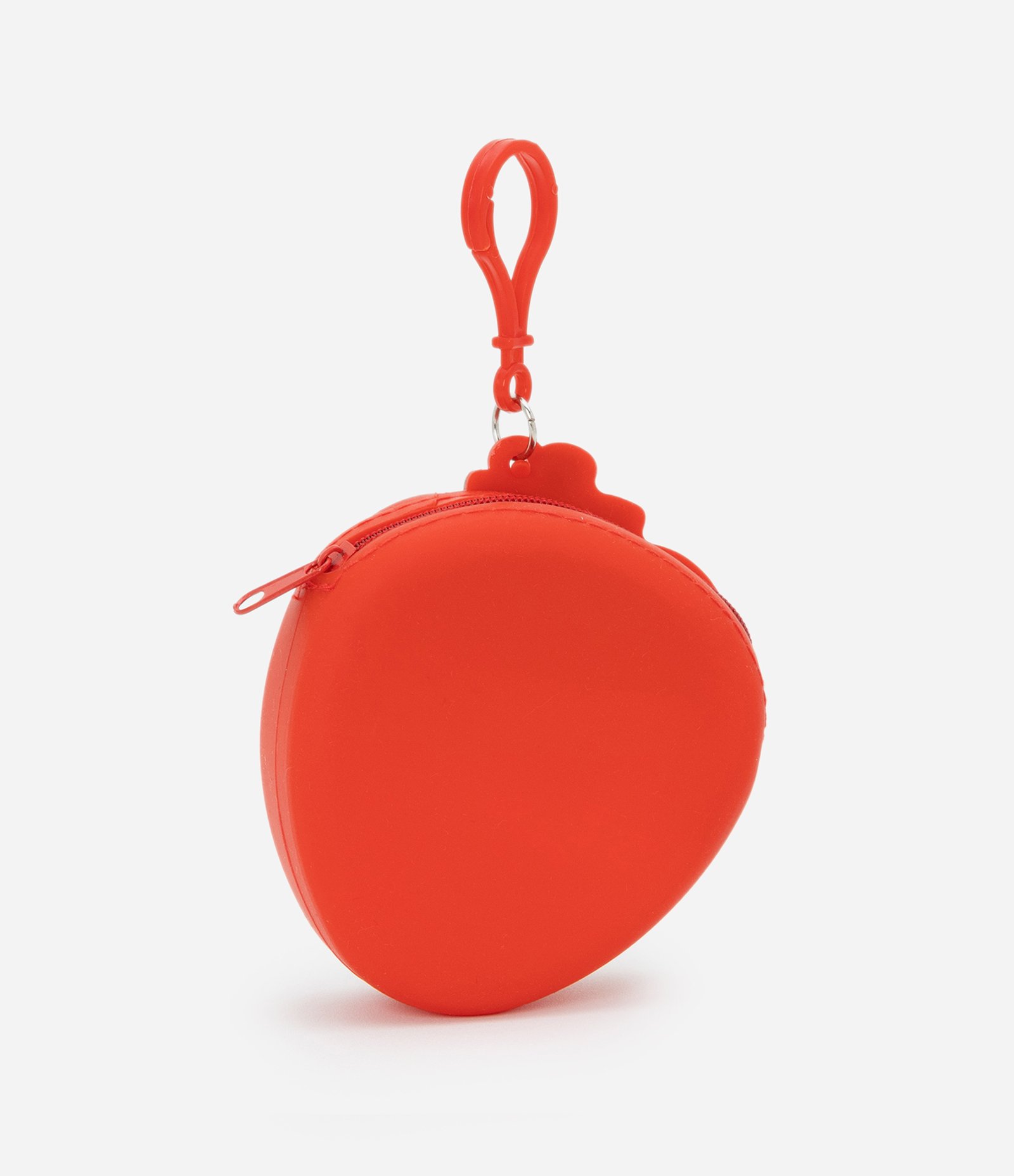 Nécessaire Porta Moedas Jelly com Estampa de Morango Vermelho 2
