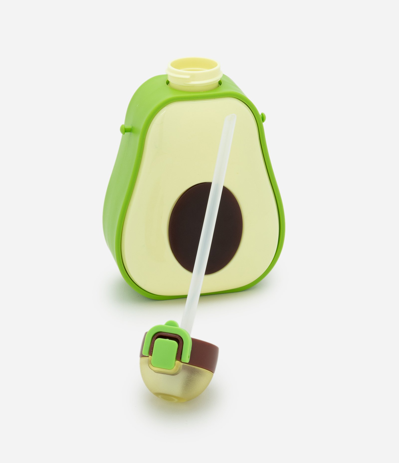 Garrafa Térmica em Plástico Abacate com Alça Ajustável Listrada Verde 5