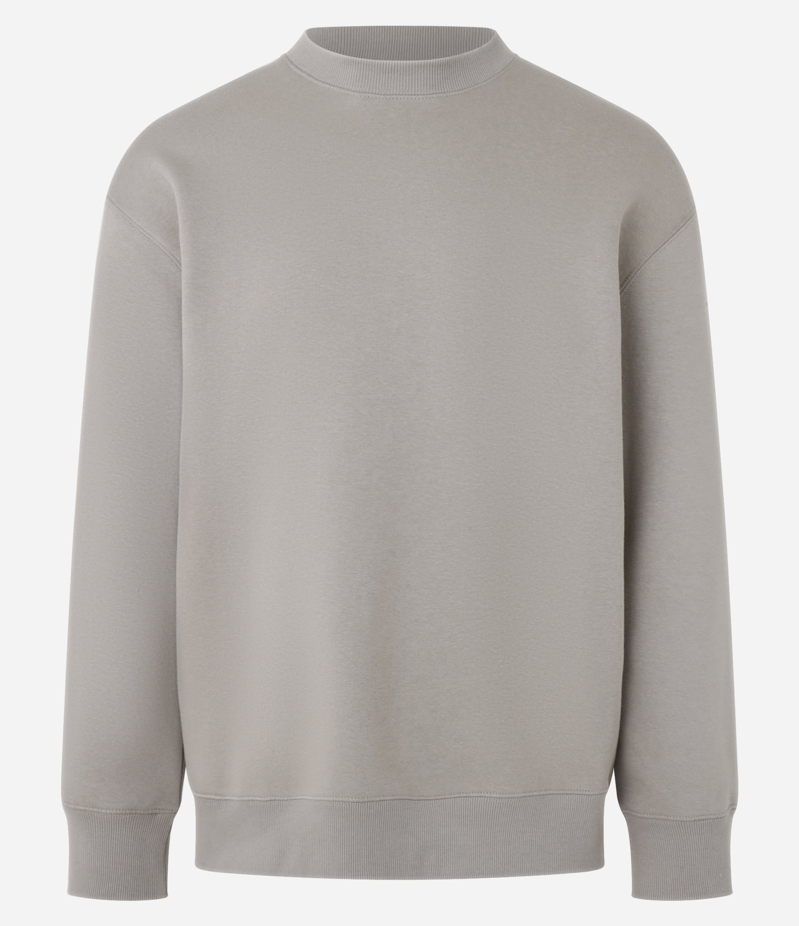 Casaco Relaxed Básico em Moletom Cinza 5