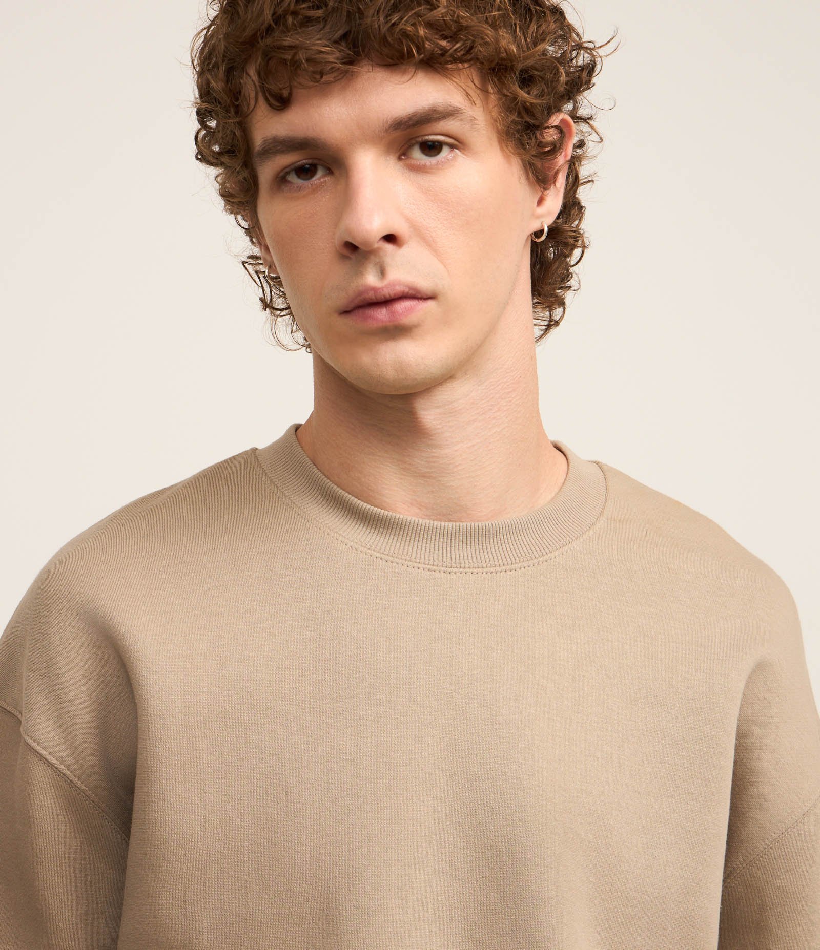 Casaco Relaxed Básico em Moletom Cinza 3