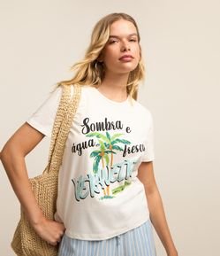Camiseta T-Shirt com Estampa Sombra e Água Fresca