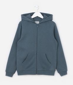 Jaqueta Infantil em Moletom com Capuz e Bolsos Canguru - Tam 5 a 14 Anos