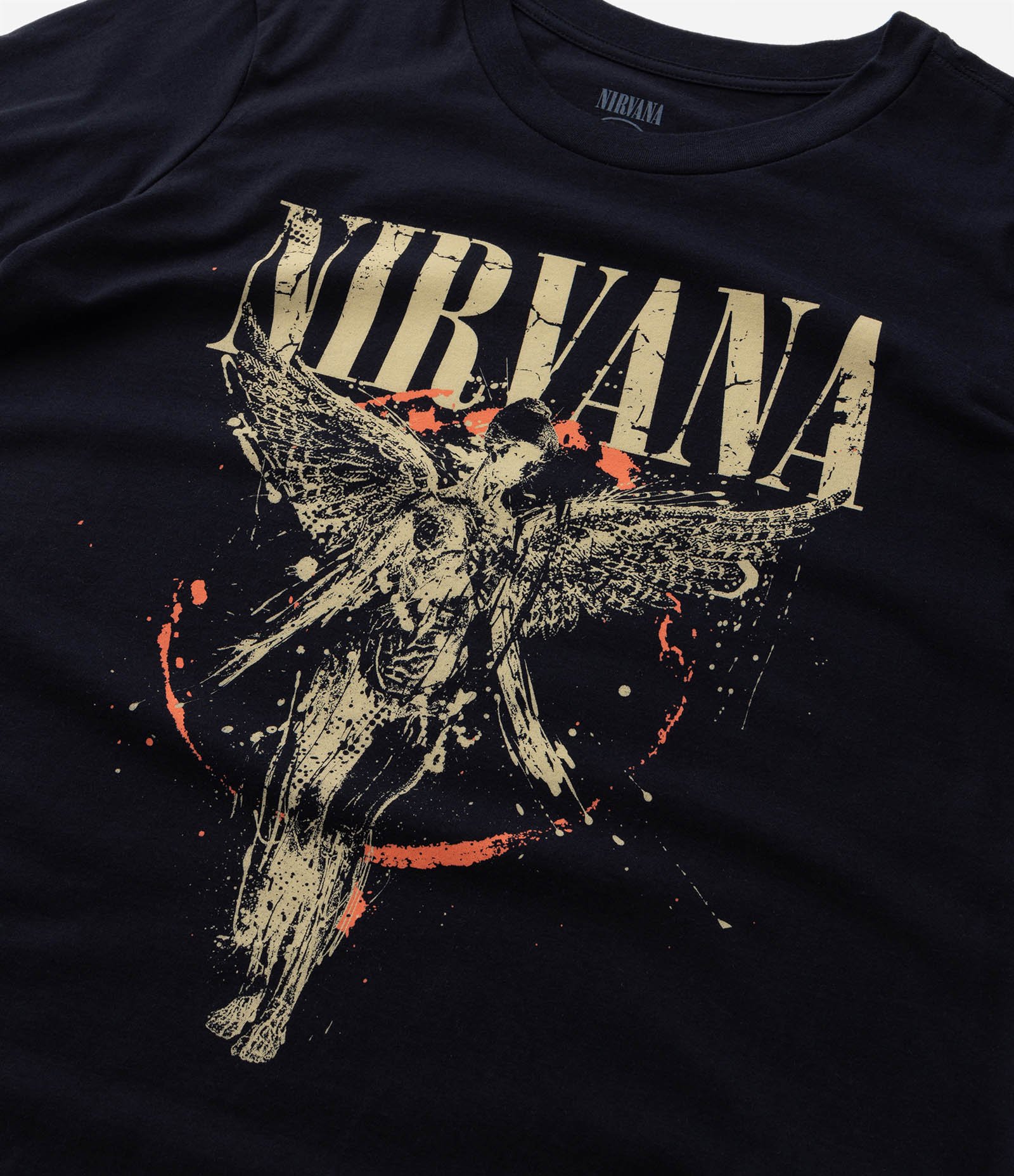 Camiseta Alongada com Estampa Nirvana Curve & Plus Size Preto 6