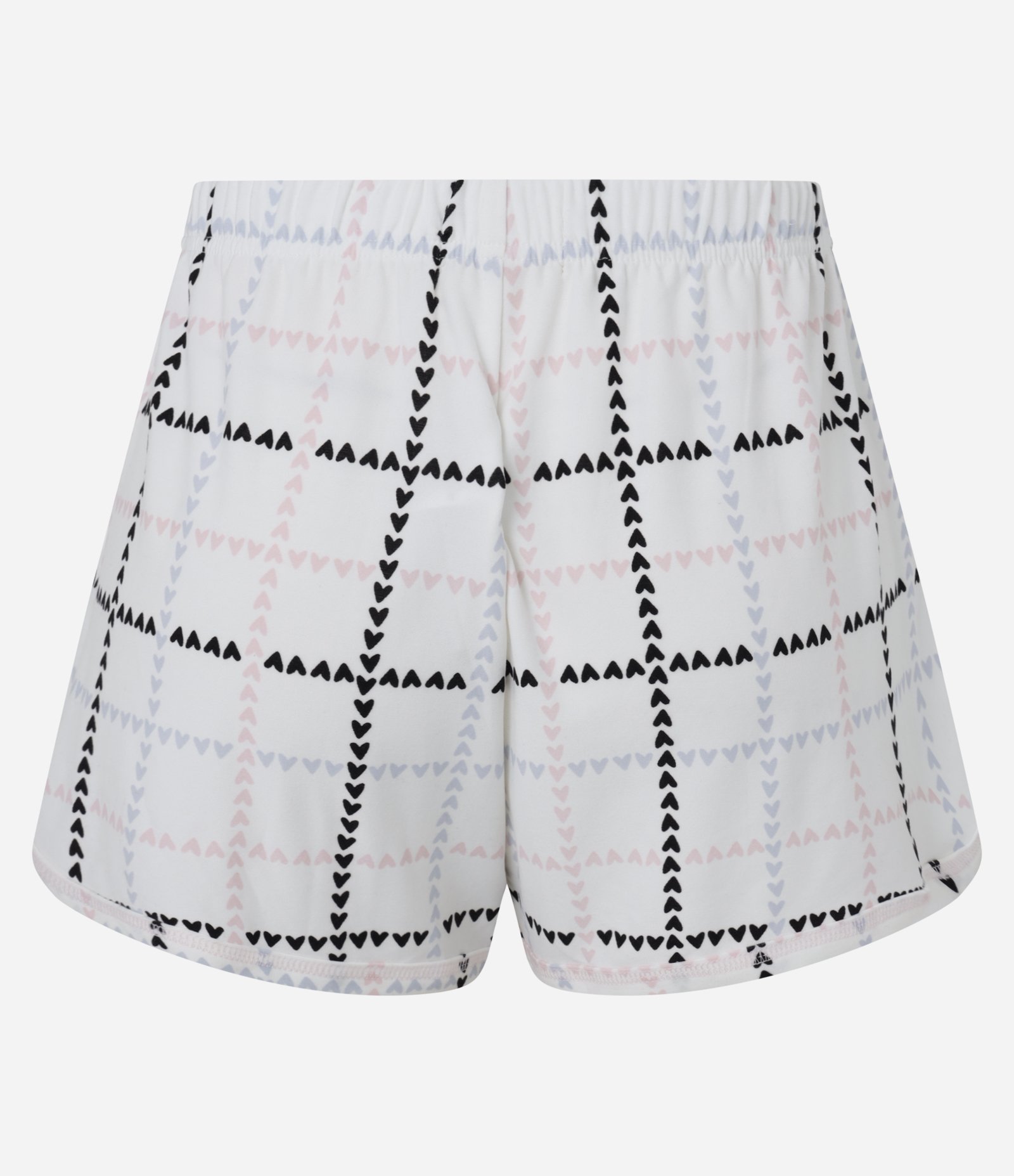 Short de Pijama Estampa Xadrez Coração Multicores 6