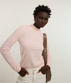 Blusa em Chenille com Gola Altinha