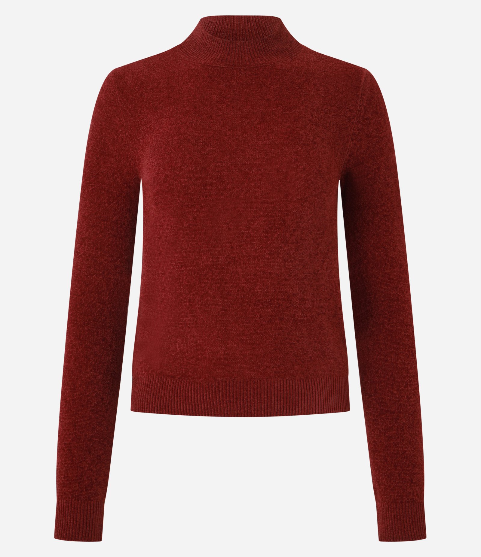 Blusa em Chenille com Gola Altinha Vermelho 4