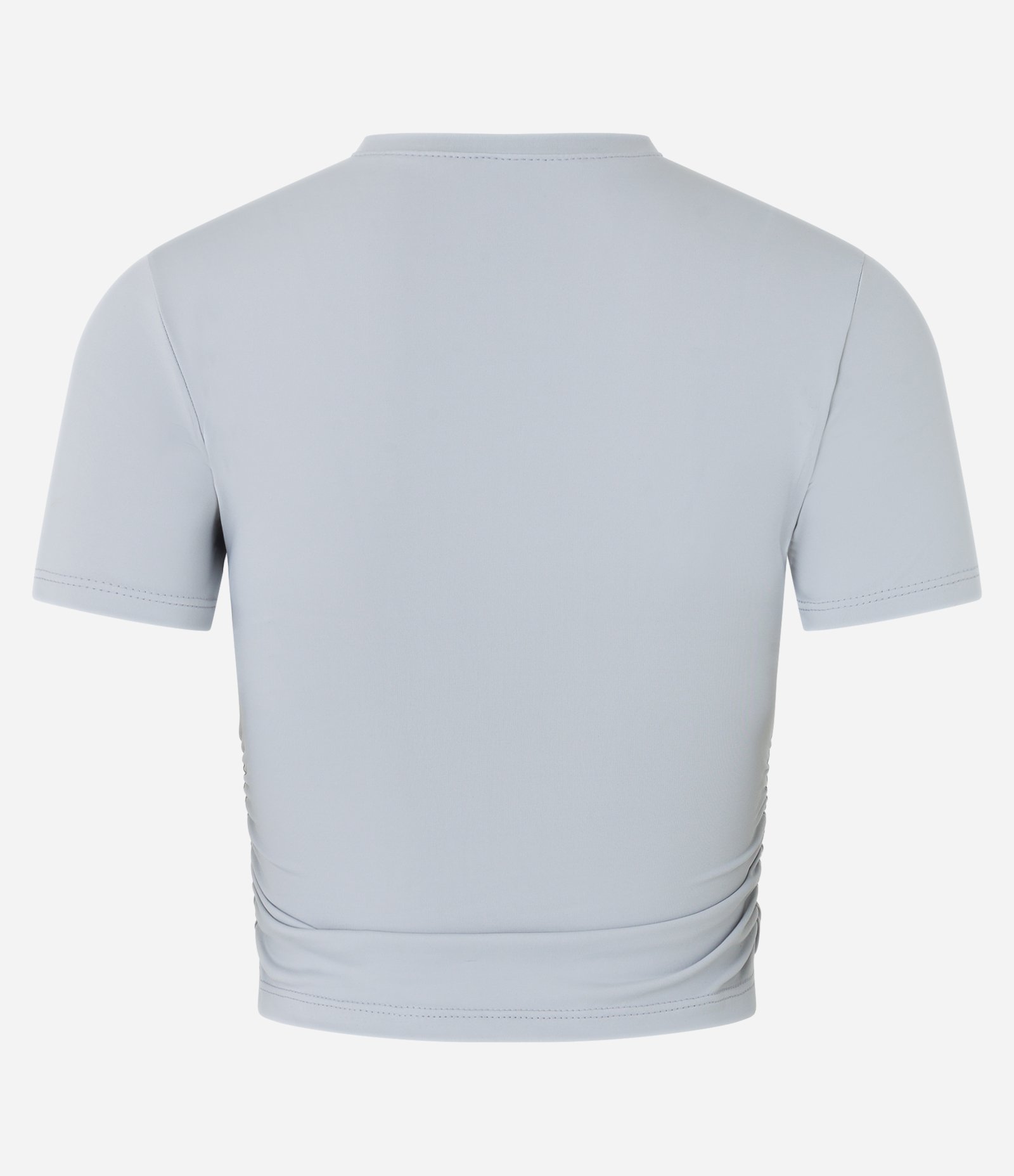 Blusa em Microfibra com Franzidinho Lateral Cinza 5