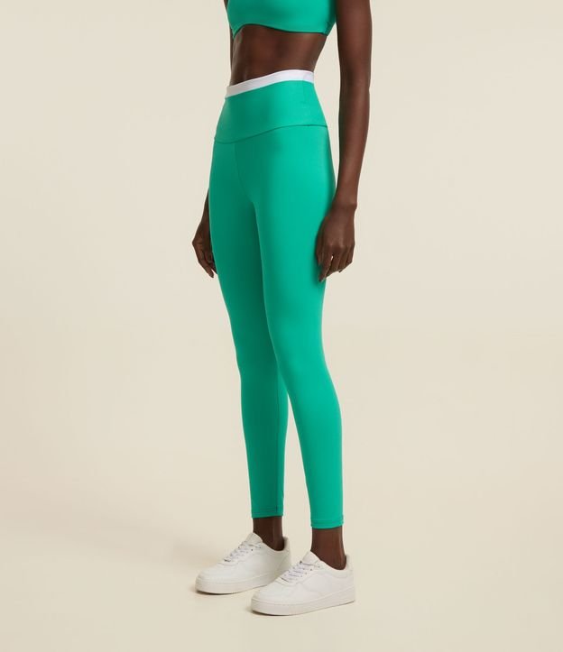 Calça Legging Contraste Maxxi com Recorte