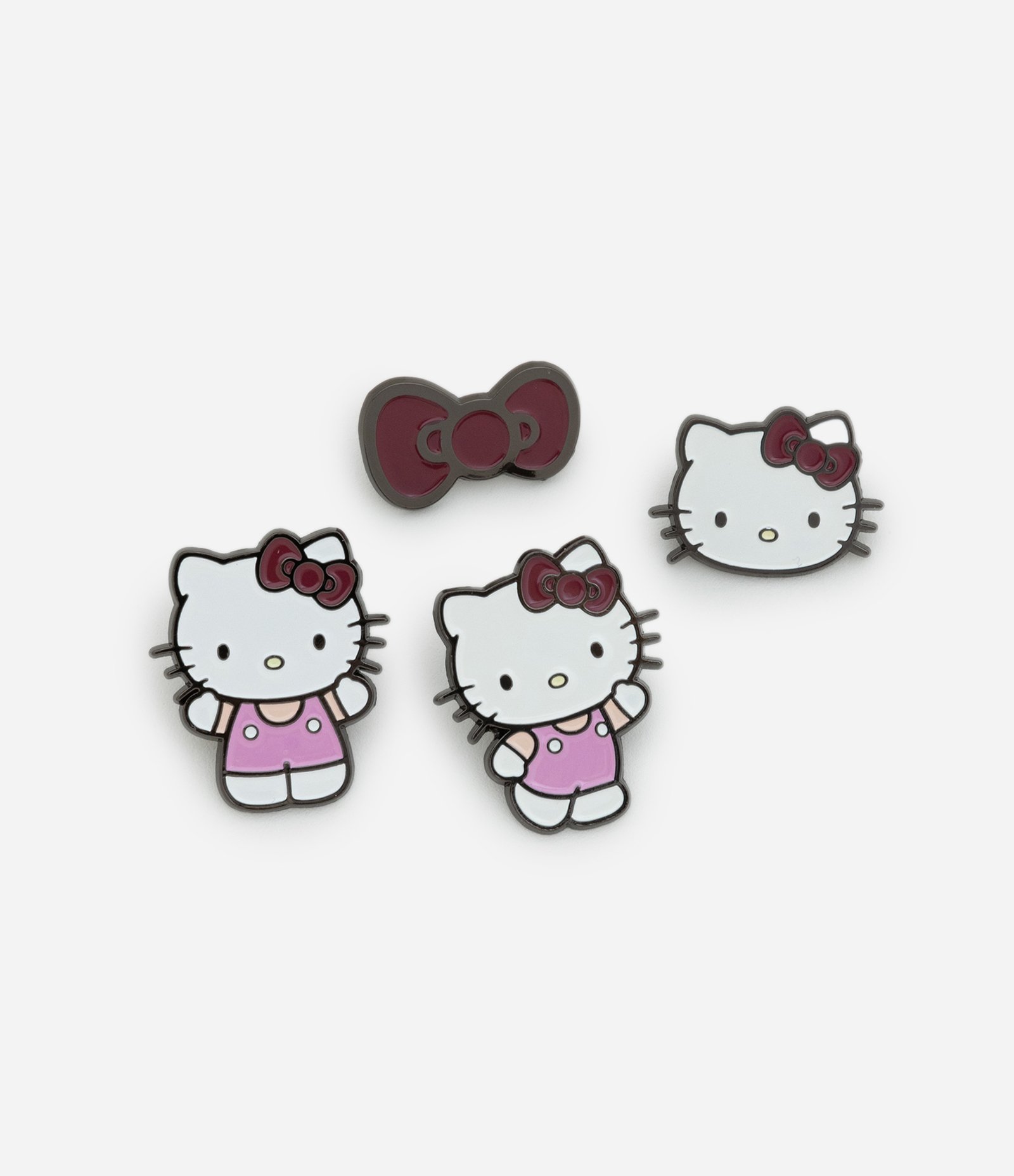 Kit 04 Pins Infantis em Metal com Estampa Hello Kitty - Tam Único Multicores 1