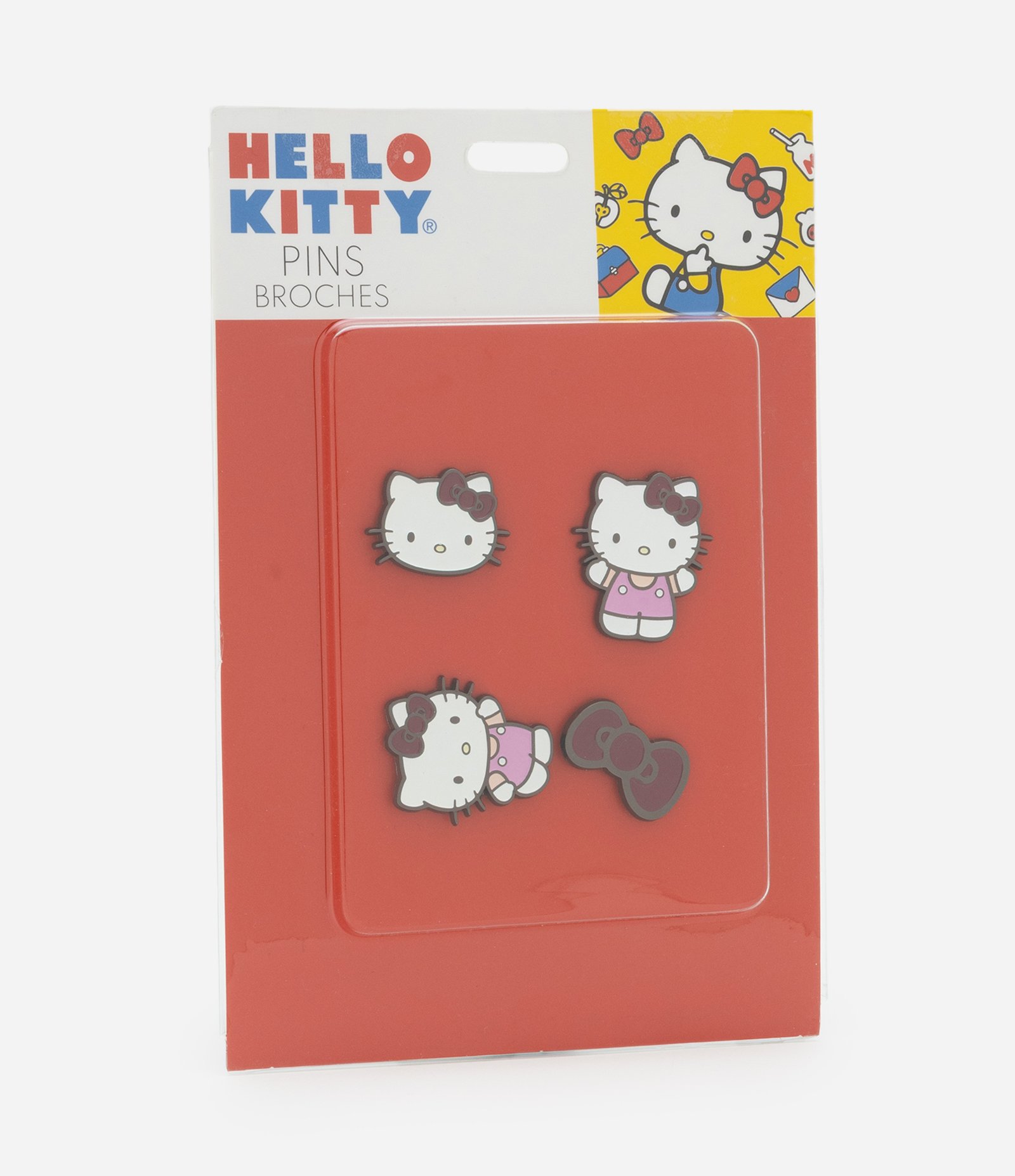 Kit 04 Pins Infantis em Metal com Estampa Hello Kitty - Tam Único Multicores 2