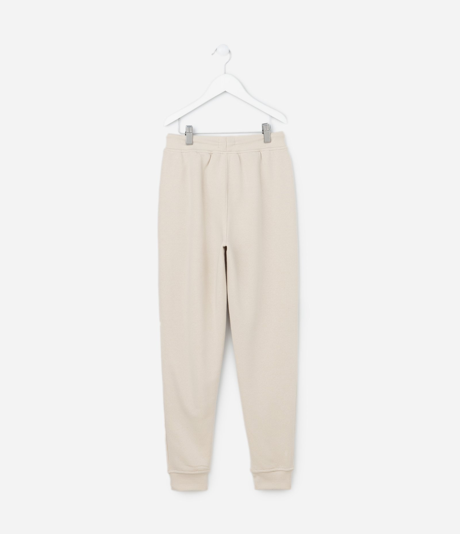 Calça Infantil em Moletom Básica - Tam 5 a 14 anos Bege 2