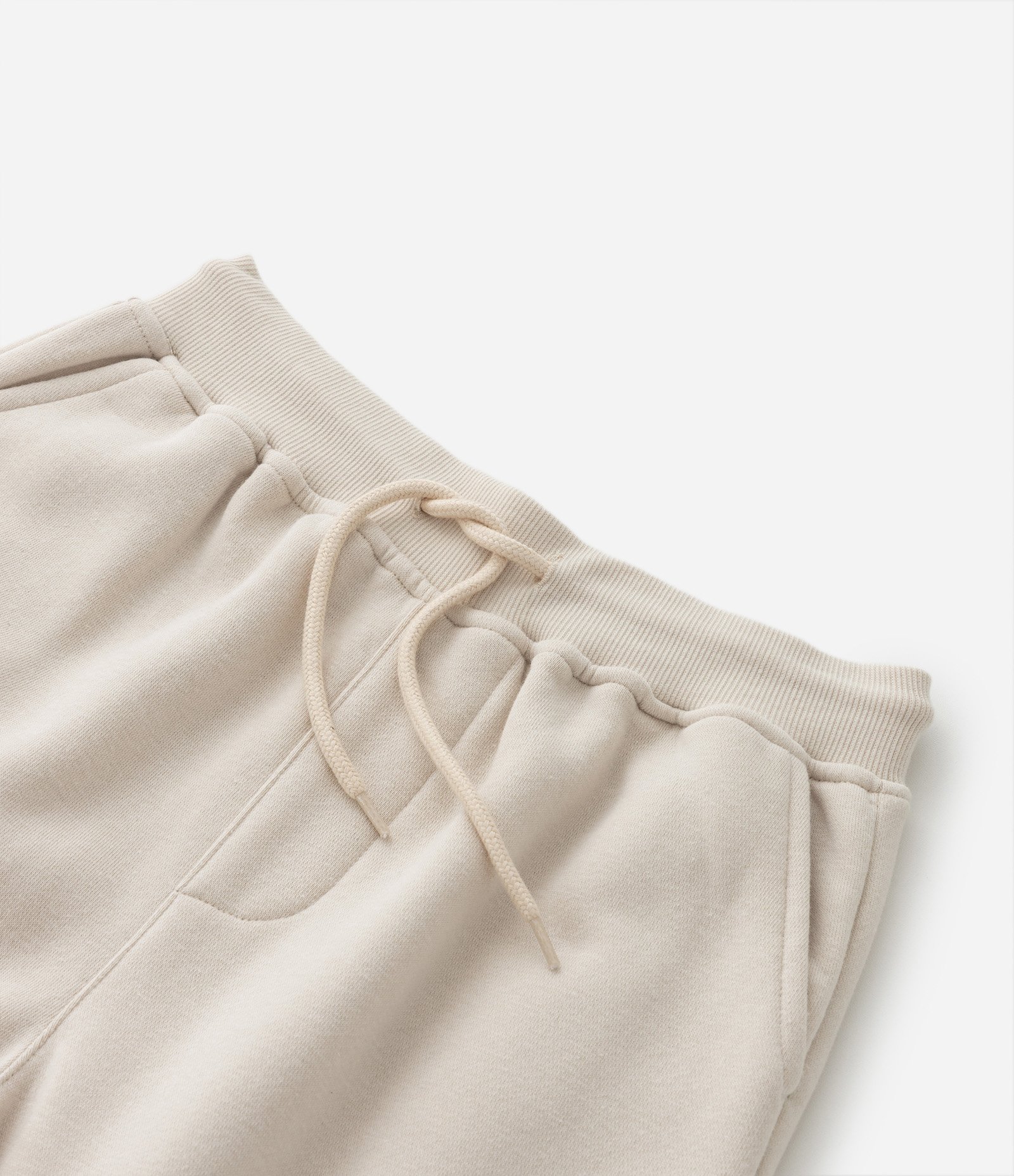 Calça Infantil em Moletom Básica - Tam 5 a 14 anos Bege 5
