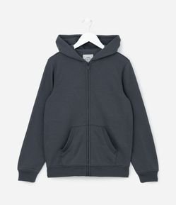 Jaqueta Infantil em Moletom com Capuz  - Tam 5 a 14 anos