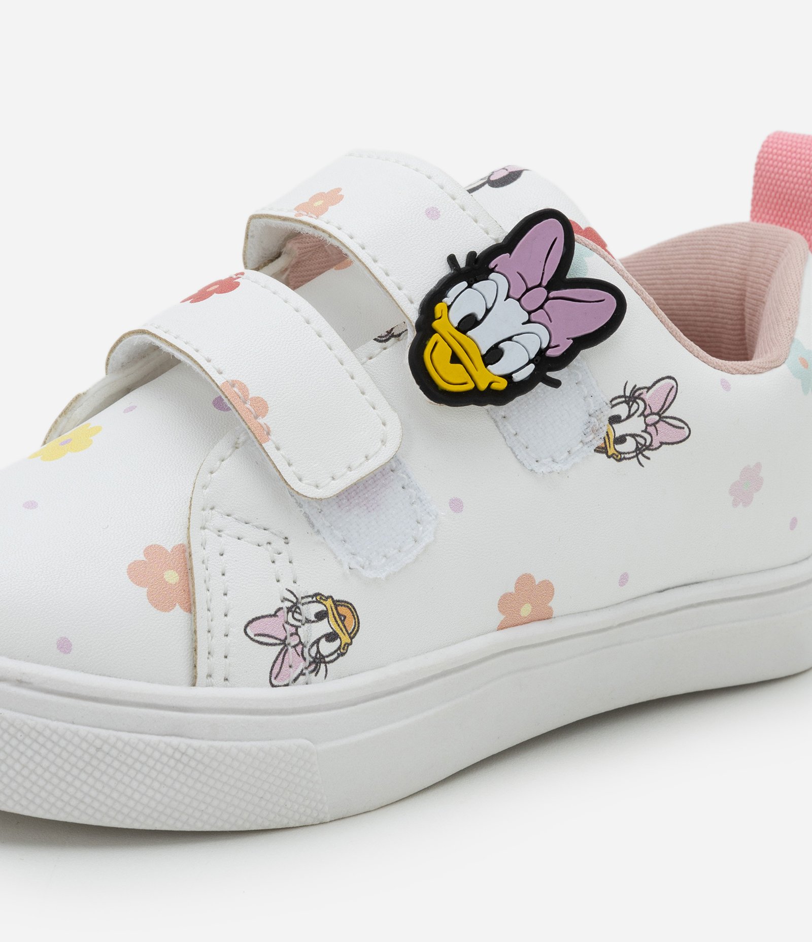 Tênis Infantil com Velcro e Patch da Minnie - Tam 20 a 30 Branco 3