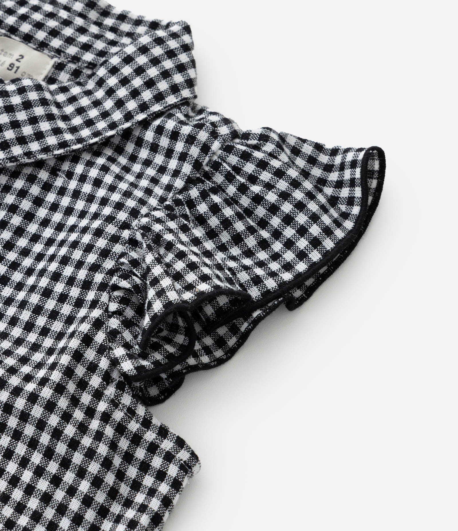 Camisa Infantil com Babadinho e Amarração - Tam 1 a 5 Anos Preto 5