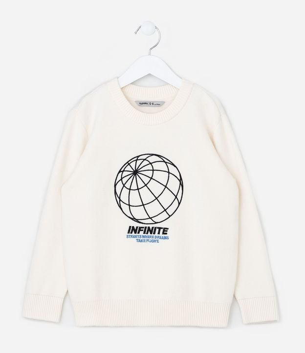 Cor: Off White | Tamanho: 13-14