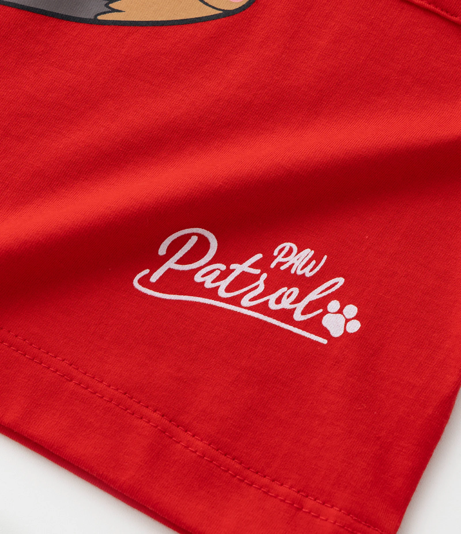 Camiseta Infantil com Bolsinho Interativo e Estampa Chase - Tam 2  5 Anos Vermelho 6