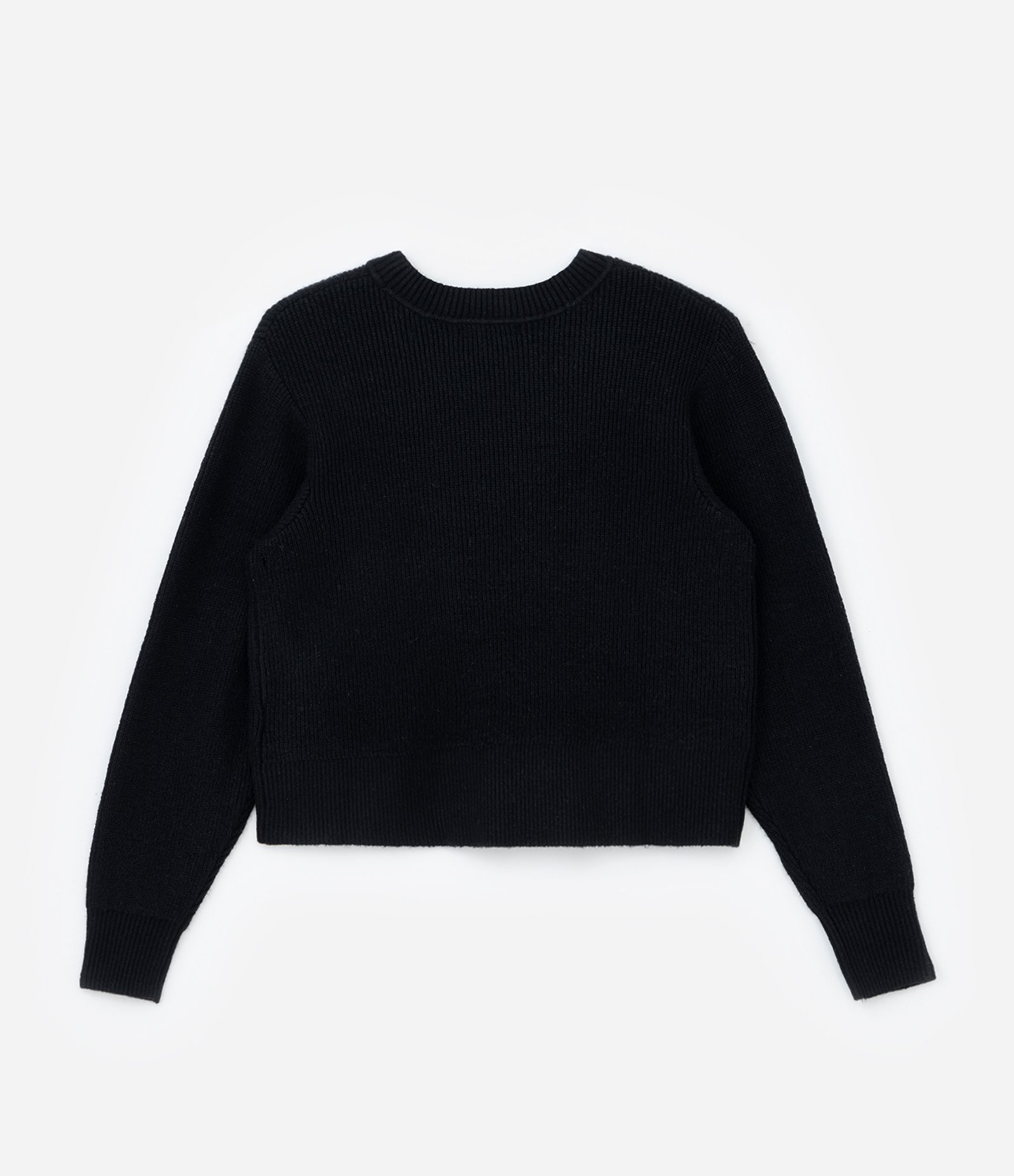 Suéter Cropped em Tricô Leve com Tachinhas Curve & Plus Size Preto 6