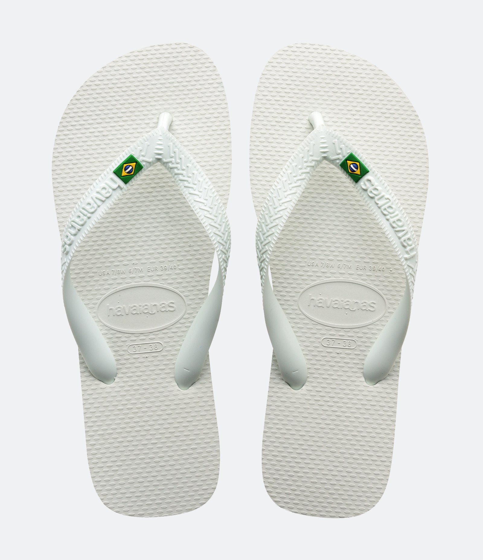 Chinelo Havaianas Tradicional Brasil Branco 1