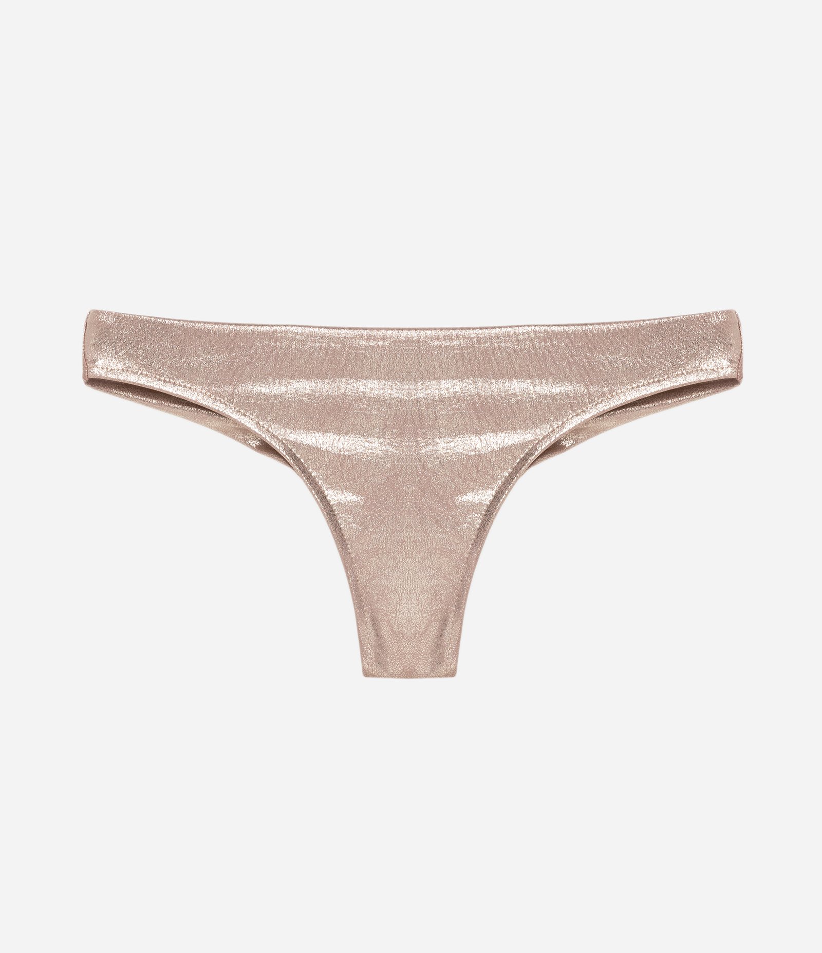 Biquíni Calcinha Básica em Foil Metalizado Dourado 5