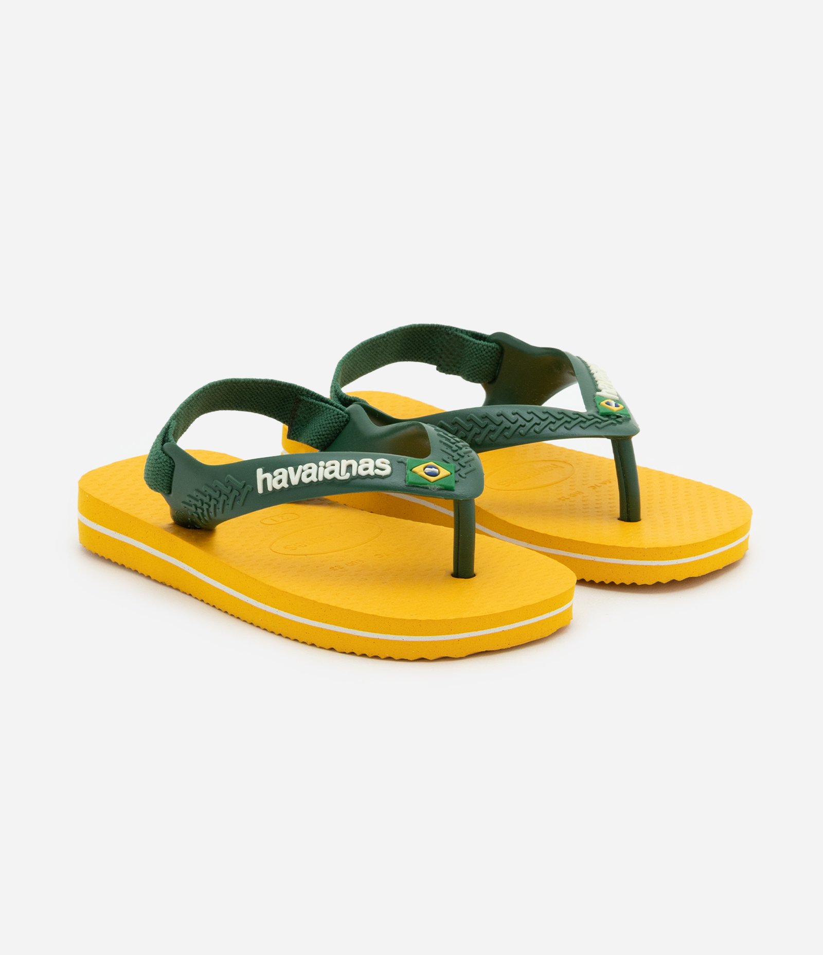 Chinelo Infantil com Elástico Havaianas - Tam 17 ao 26 Amarelo 1