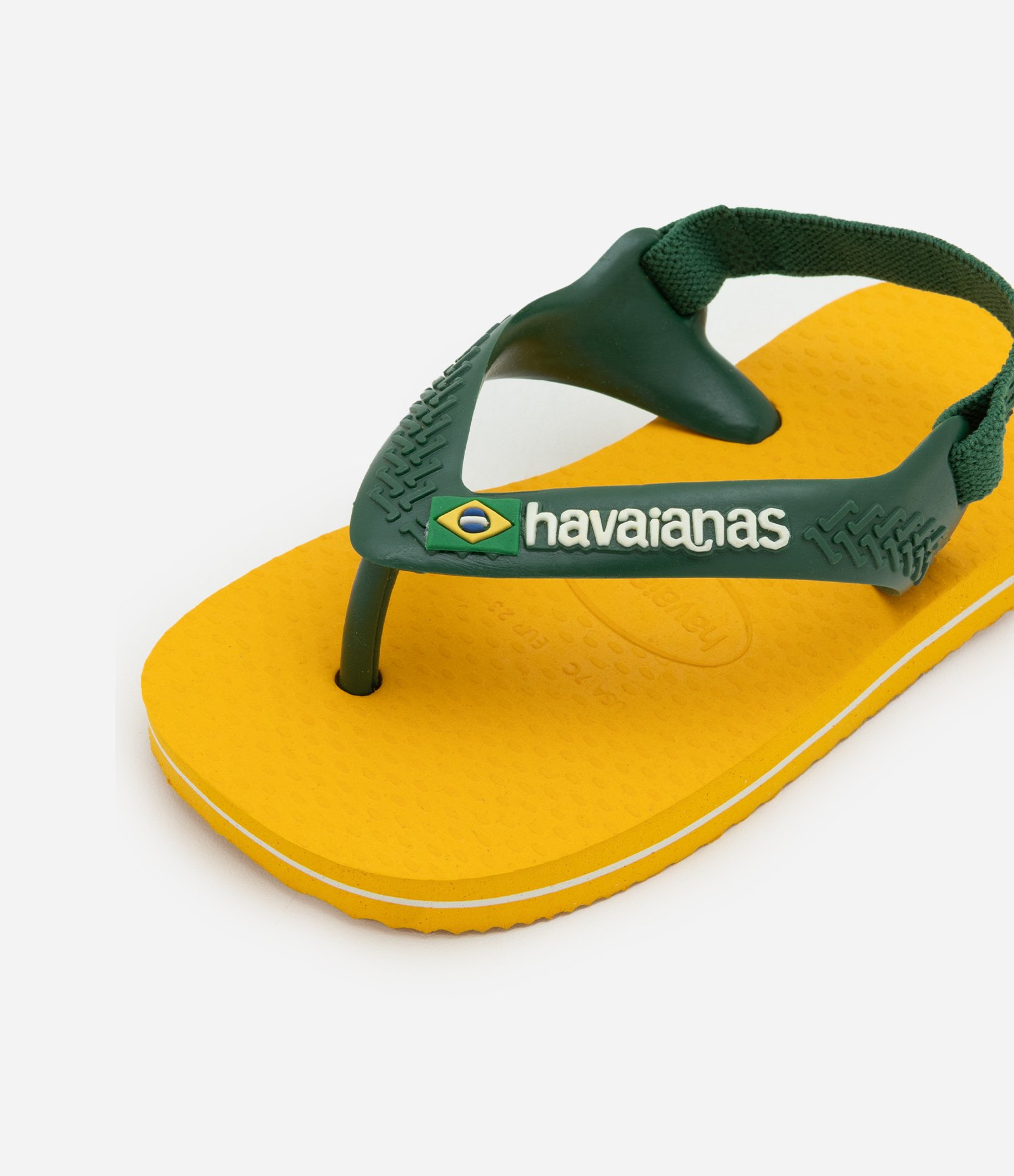 Chinelo Infantil com Elástico Havaianas - Tam 17 ao 26 Amarelo 3