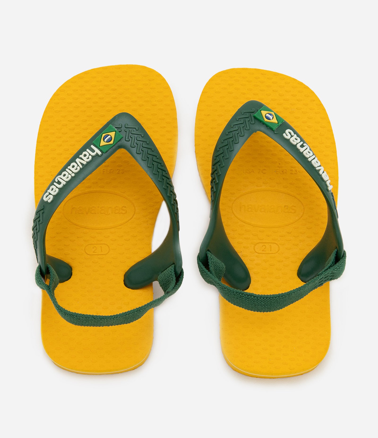 Chinelo Infantil com Elástico Havaianas - Tam 17 ao 26 Amarelo 4