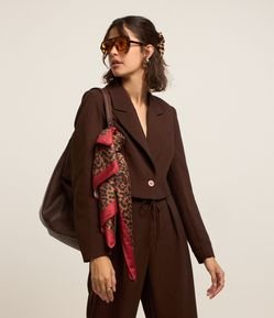 Blazer Cropped Slim Alfaiataria