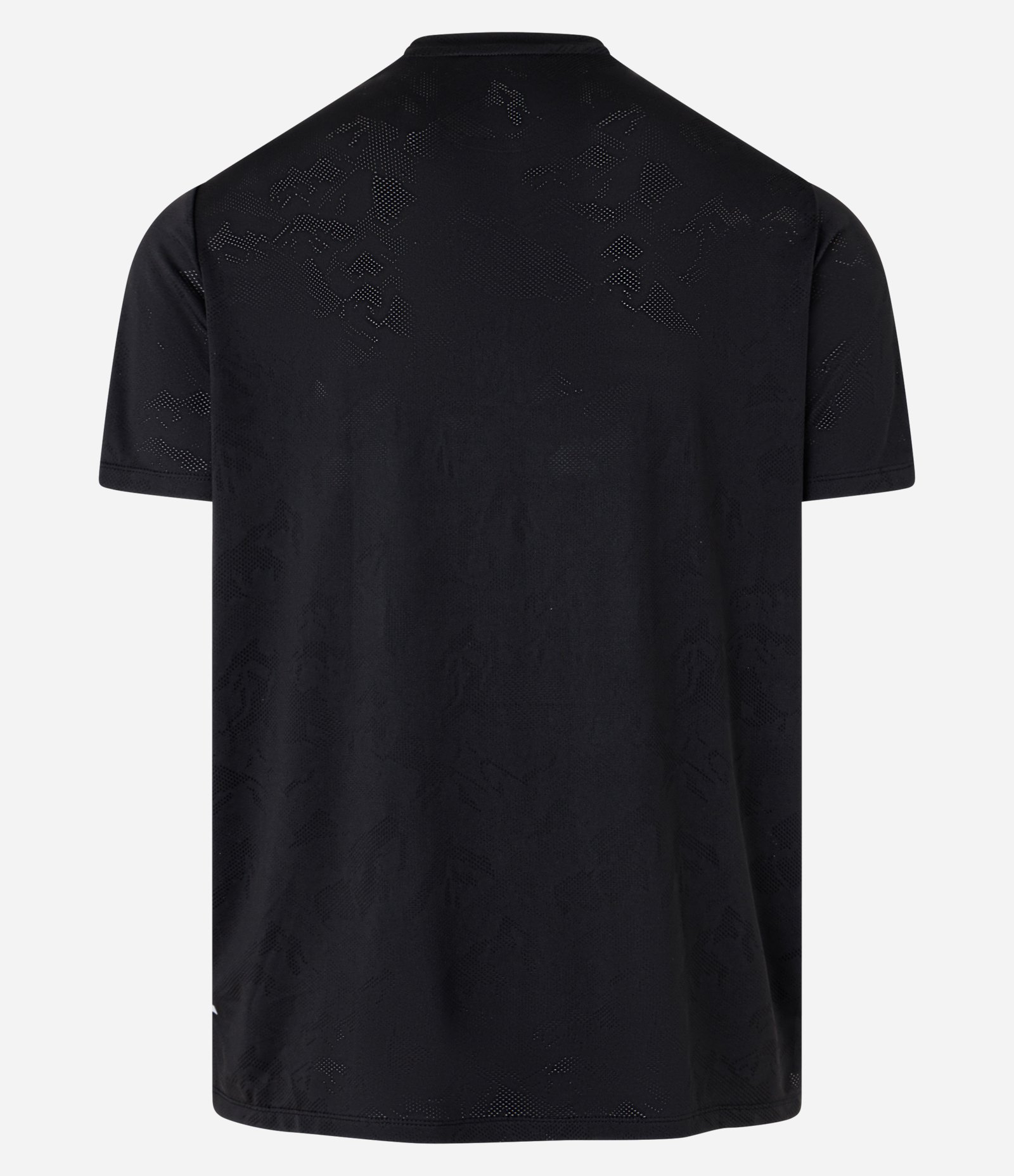 Camiseta Esportiva em Tecnologia Dry com Estampa Jacquard Preto 7