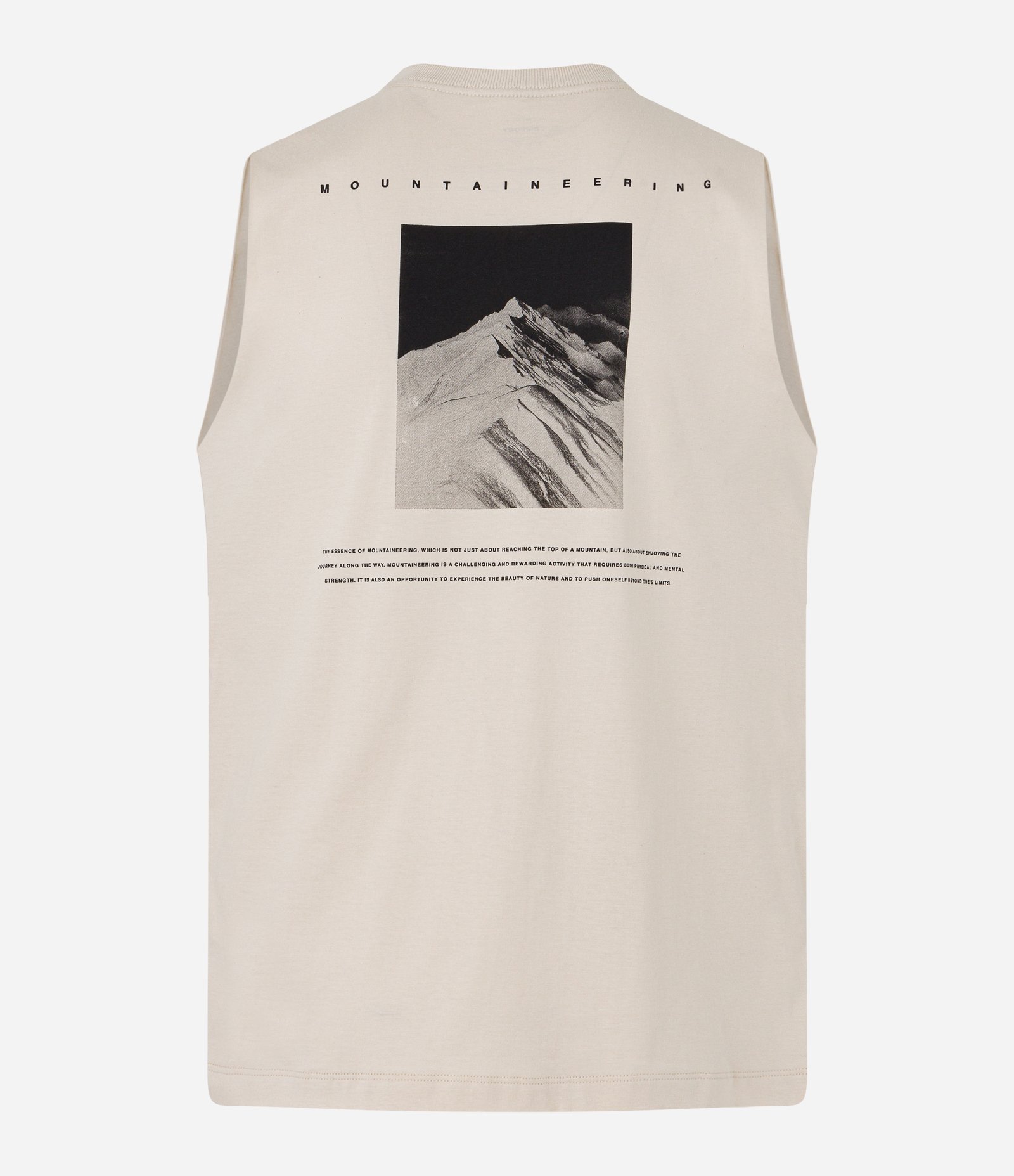 Regata Comfort em Algodão com Estampa Photoprint de Montanha Bege 5