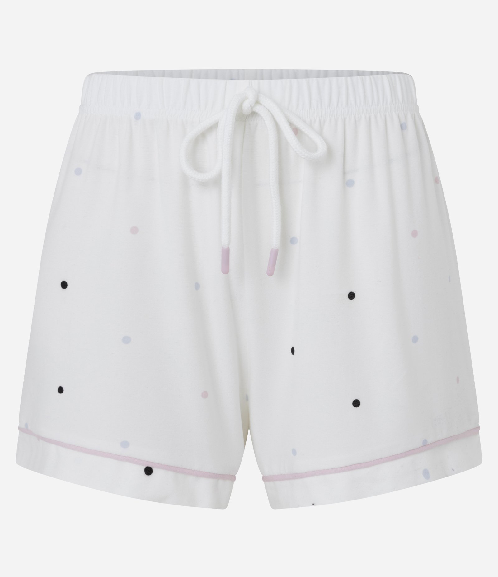 Short de Pijama com Estampa de Poá e Toque Suave Branco 5