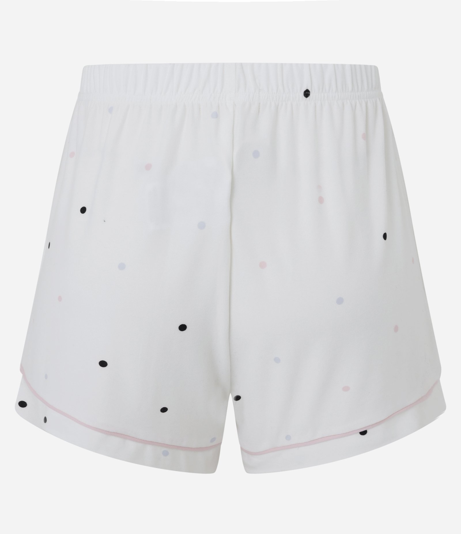 Short de Pijama com Estampa de Poá e Toque Suave Branco 6