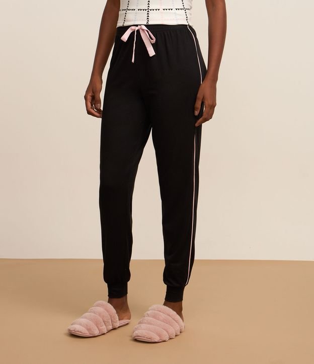 Calça de Pijama com Toque Suave e Detalhe de Laço