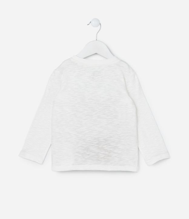 Camiseta Infantil com Estampa Interativa Tigrinho - Tam 1 a 5 Anos