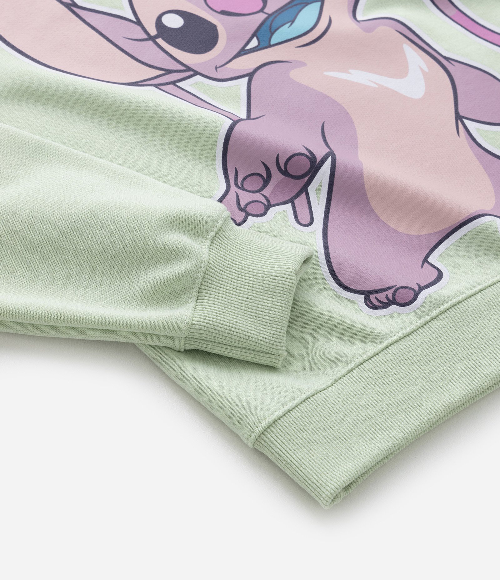 Blusão Regular Infantil em Moletom com Estampa Angel - Tam  5 a 14 Anos Verde 6