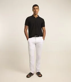 Calça Balloon em Algodão com Cós Elástico